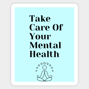 Take Care Of Your Mental Health With Yoga Sticker